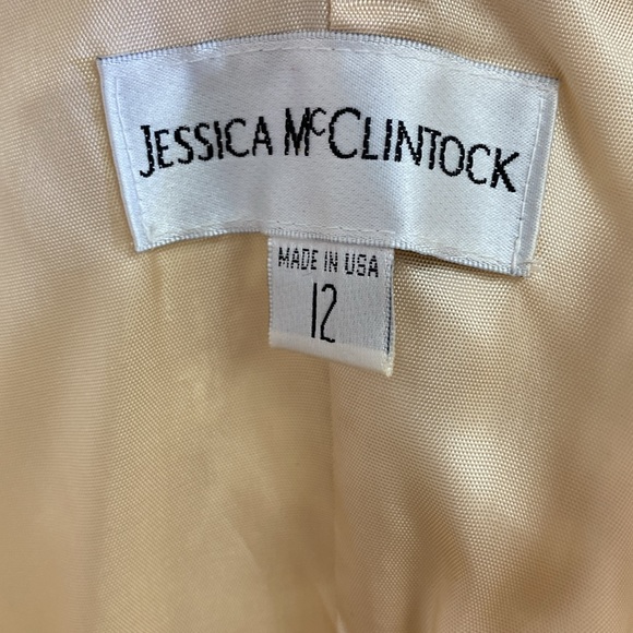 Jessica McClintock Vintage Lace Evening Gown Size 12 - Picture 13 of 13